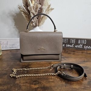 SALE...Coach Klare Top Handle Dark Stone